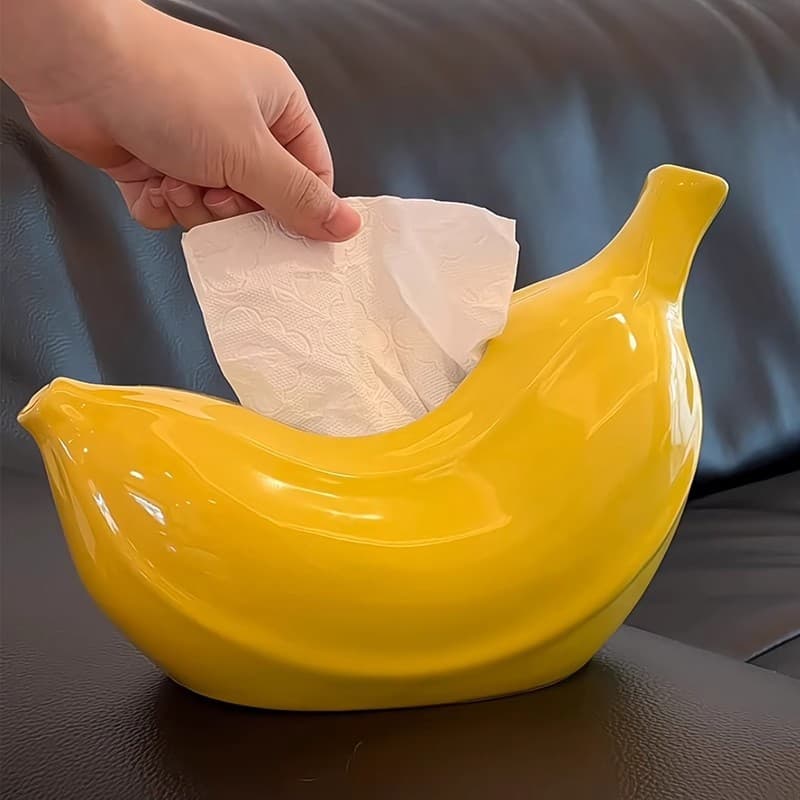 Caixa de tecido de banana sem banana verde criativo casa sala de estar mesa de café luz luxo High-End armazenamento de c