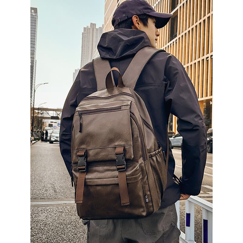 Mochila de viagem grande capacidade novo estilo masculino versão coreana estudantes universitários na moda All-Match cor