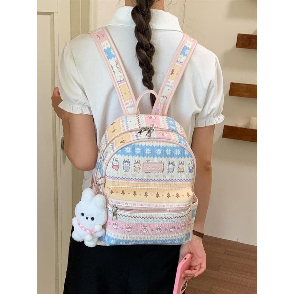 Muzi rua dos desenhos animados Phil ilha mochila feminina estilo menina novo estilo moda estudante leve pequena mochila