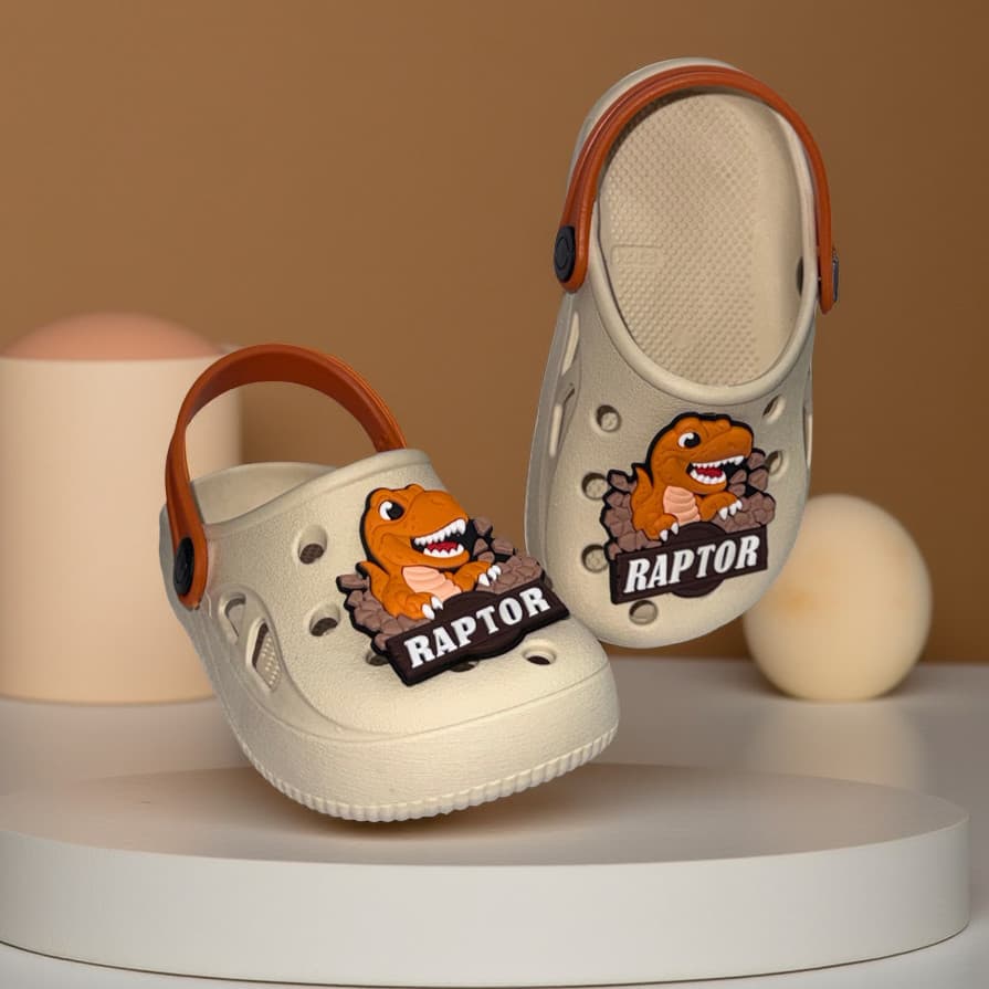 Babuche Sandália Infantil Masculino Para Crianças Com Estampa Confortável Para Praia e Piscina Dinossauro