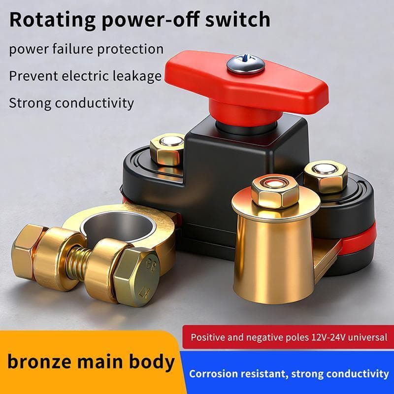 Interruptor De Corte De Bateria De Carro Bidirecional 12V 24V Design Giratório De Junta Para ATV SUV Barco Desconexão De