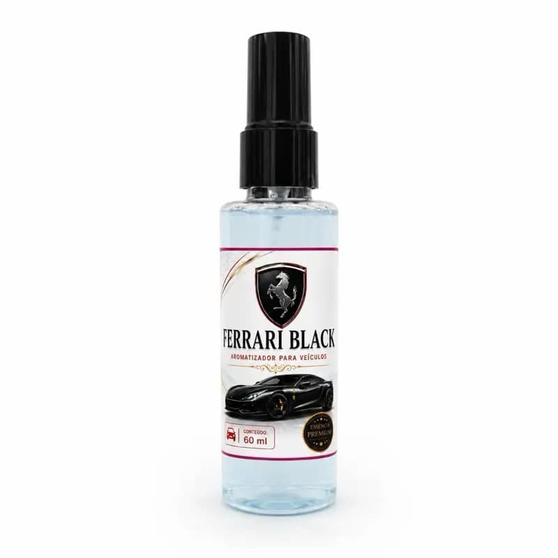 Arominha Premium FERRARI BLACK Odorizador para Veículos 60ml - Perfume para Interior de Carro