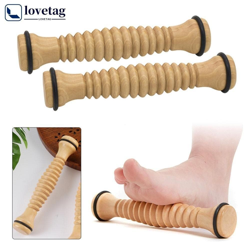 LOVETAG Rolo De Massagem De Pés De Madeira Profunda De Tecido Para Alívio De Estresse Do Pé Fascite Plantar P3V1