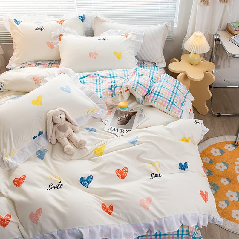 Conjunto de quatro peças de cama lençol colcha capa de conjunto de três peças dormitório de verão cama de solteiro