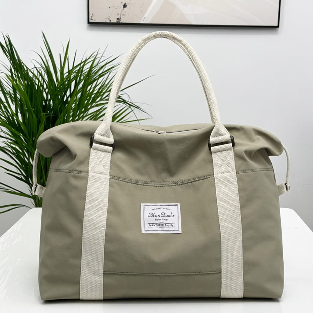 Saco de viagem feminino grande capacidade saco de bagagem de mão saco de viagem armazenamento de roupas grande saco de e