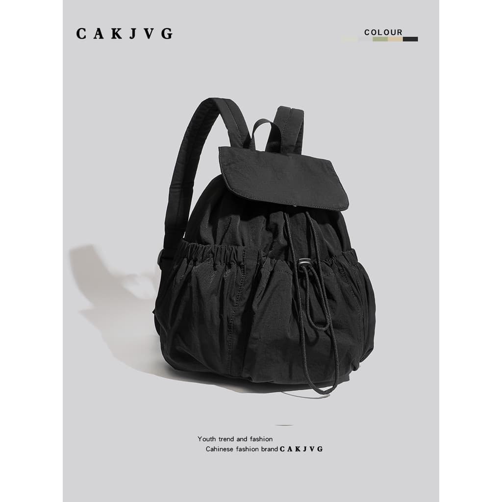 CAKJVG2026 Novo estilo Casual mochila feminina leve à prova d'água mochila de Nylon mochila escolar de estudante ins nic