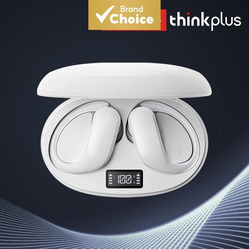 Fones de Ouvido Lenovo XT55 Bluetooth HIFI Stereo Surround Playtime IPX5 Sports à Prova d'Água com Display LED