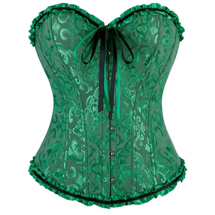 Espartilho Corpete Corset Cinta Modeladora Fantasia Floral