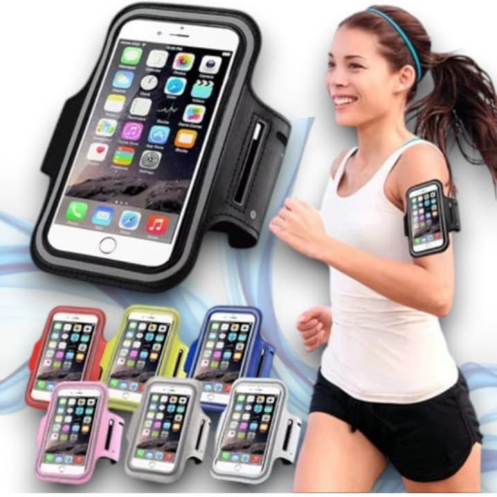 Braçadeira Suporte De Celular Capa De Braço Corrida Treino Caminhada Academia Bicicleta Bike