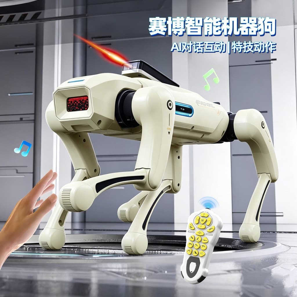 Tamanho grande AI robô inteligente cão voz controle remoto biônico modelo elétrico novo estilo brinquedos infantis
