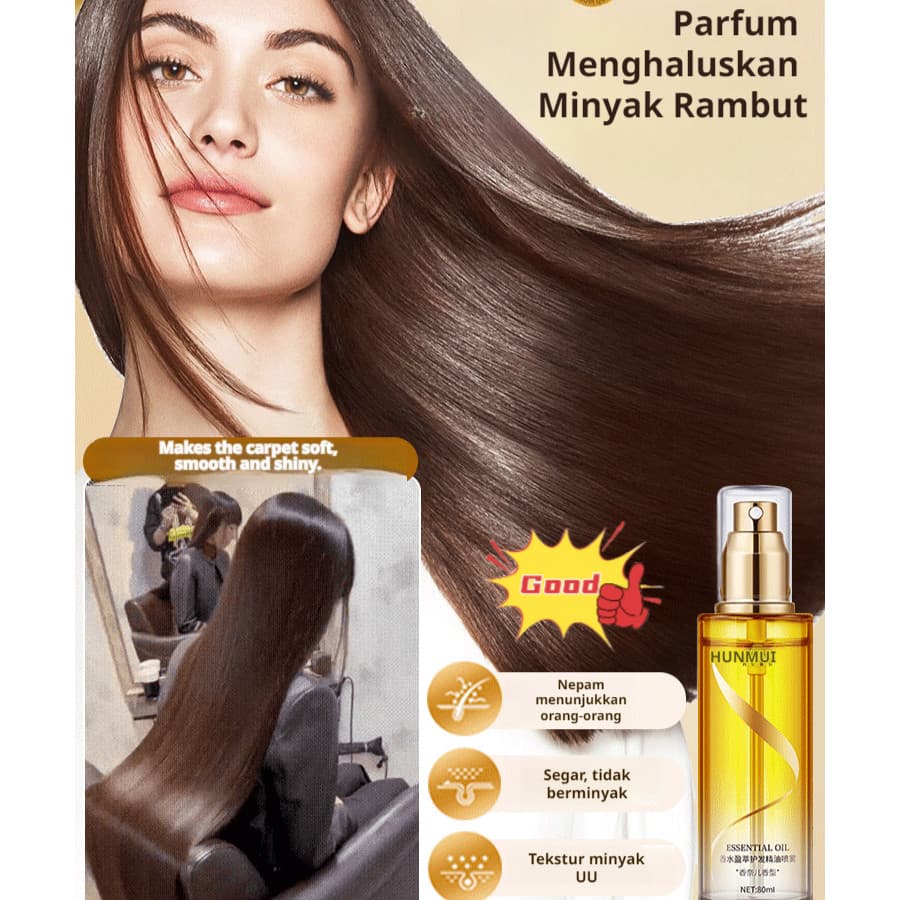 【Cuidado Diário】[3 Segundos Para Encantar] | Óleo Capilar Perfumado | Para Cabelos Lisos/Brilhantes/Sem Nós