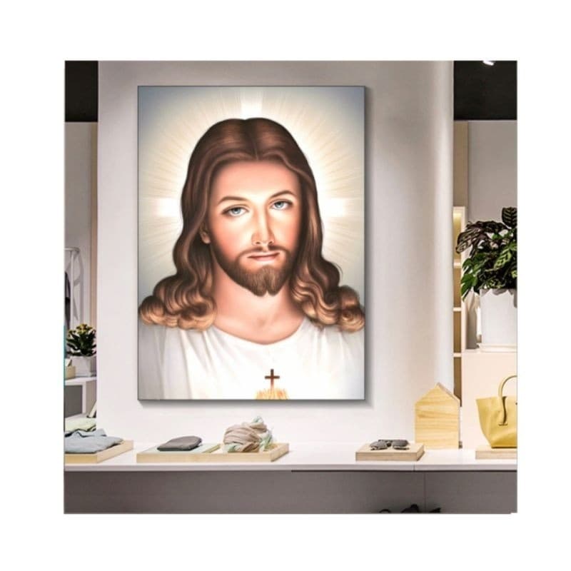 Quadro Decorativo 1 Peça Sala Quarto Quadro Jesus Cristo Rei De Todos