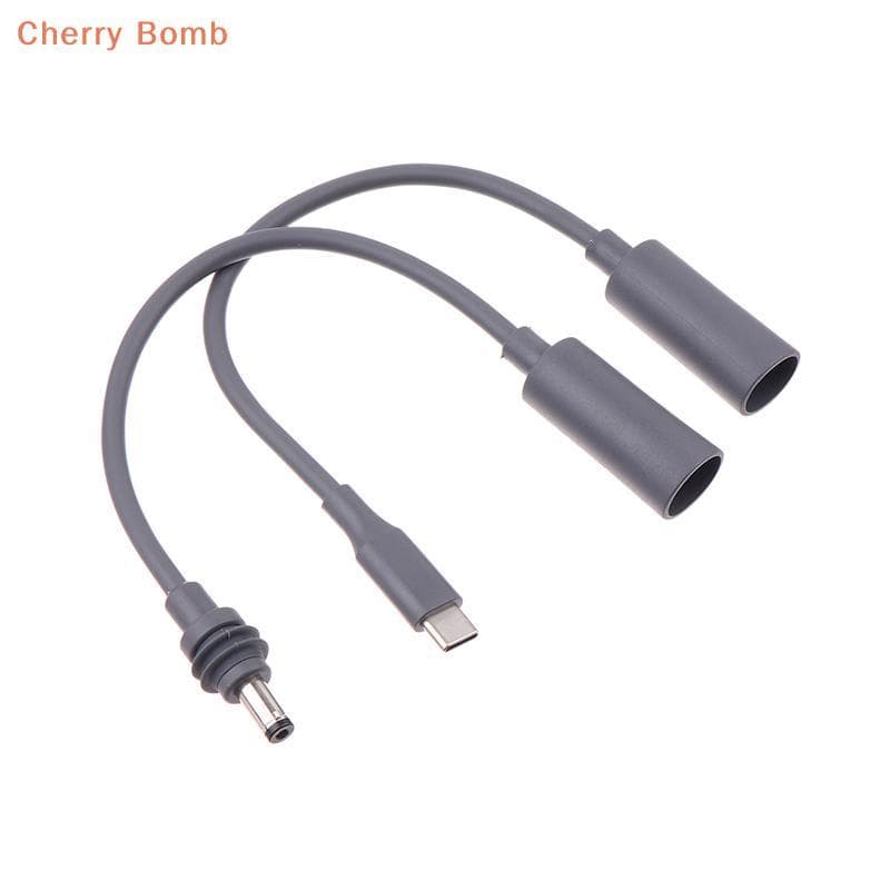 (Bomba Cereja) Para Mini Tipo-C DC Cabo De Extensão Fêmea Macho Plug Adaptador Conversor De Energia À Prova D'água Novo