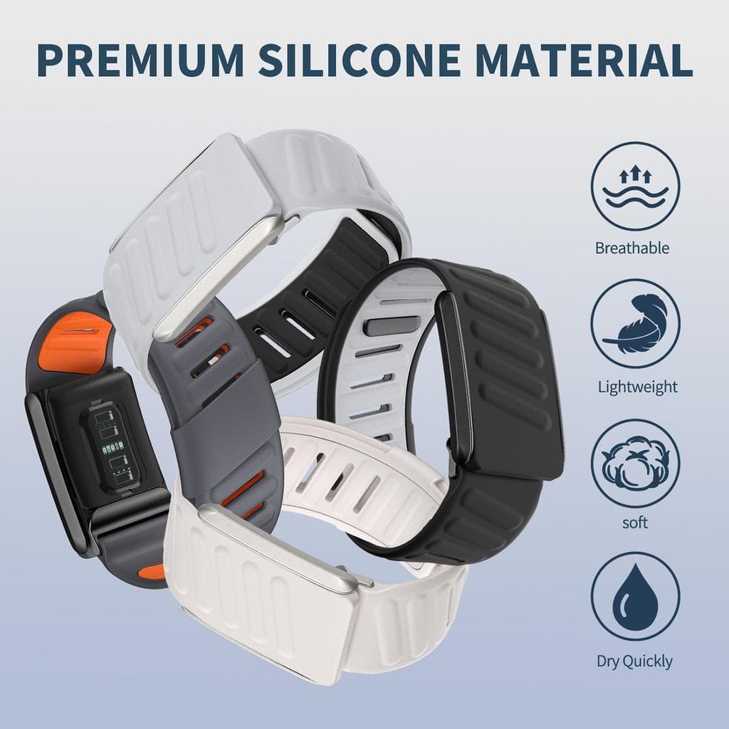 Pulseira Esportiva De Silicone Respirável Para Whoop 4.0 , Conector De Liga De Zinco , De Substituição Ajustável , Vária