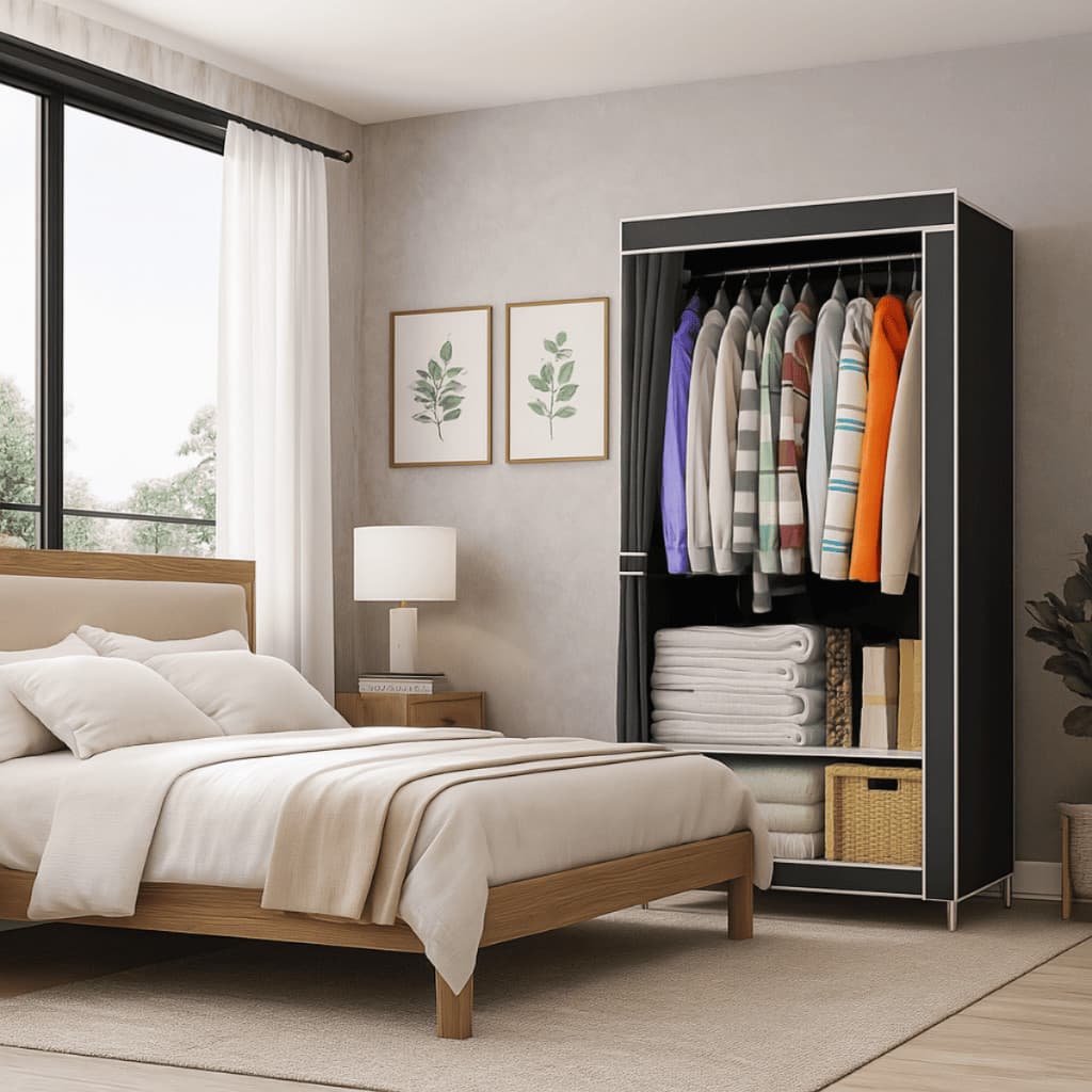 Mini Guarda Roupa Organizador com Sapateira e Prateleiras