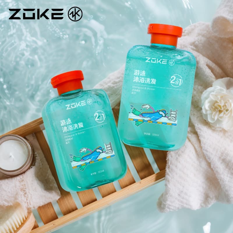 Zhuke Body Wash Natação Treinamento Dedicado Shampoo de Descloração 2 em 1 Homens Mulheres Descloração Anti-Cloro Lavage