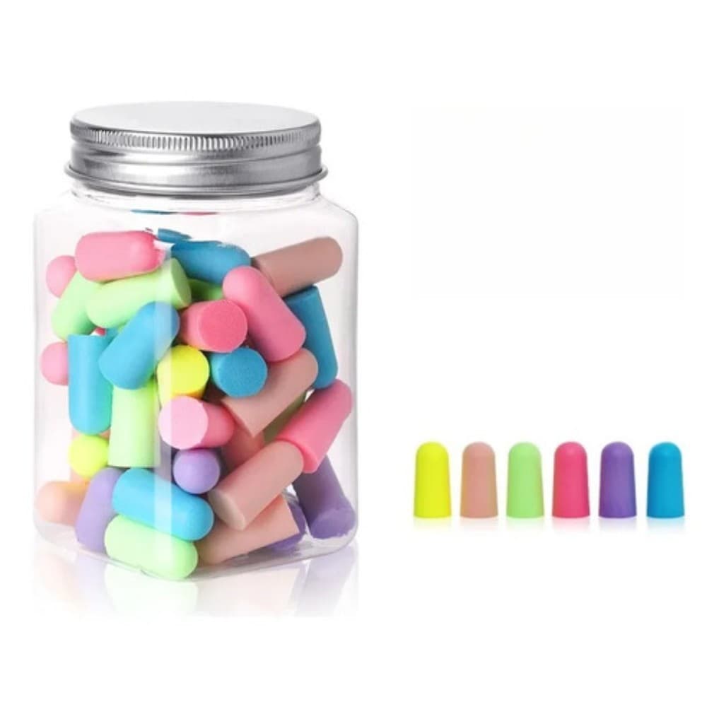 Kit 18 Tampões de Ouvido Silicone Antirruído Reutilizáveis