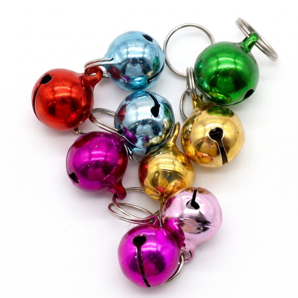 Guizo Bolinha Metal com Argola Kit 2 Unidades para Coleira Pet
