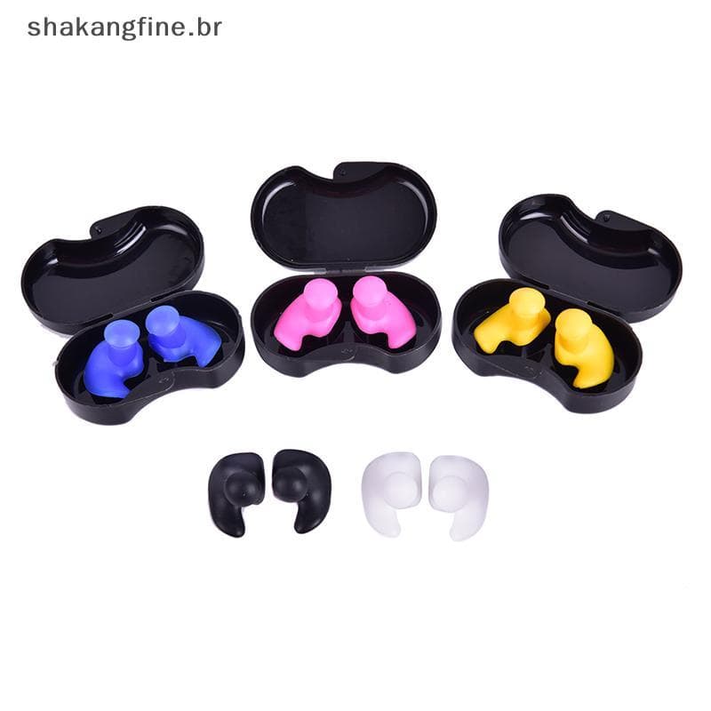 SHBR Silicone À Prova D'água De Poeira Tampões De Ouvido Mergulho Esportes Aquáticos Acessórios De Natação .