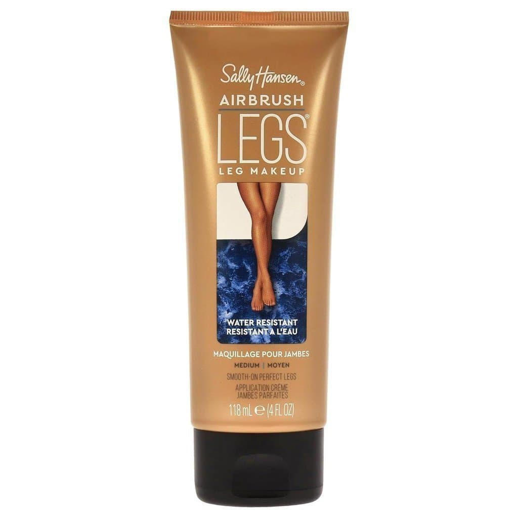 Spray para Pernas Sally Hansen ®         Maquiagem para as pernas, concentração média, fácil de aplicar, cria pernas bon