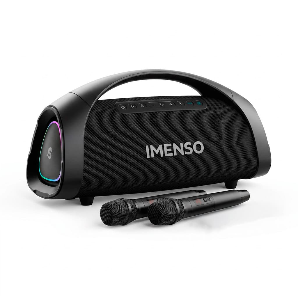 Caixa de Som Bluetooth IMENSO Wassay com 2 Microfones
