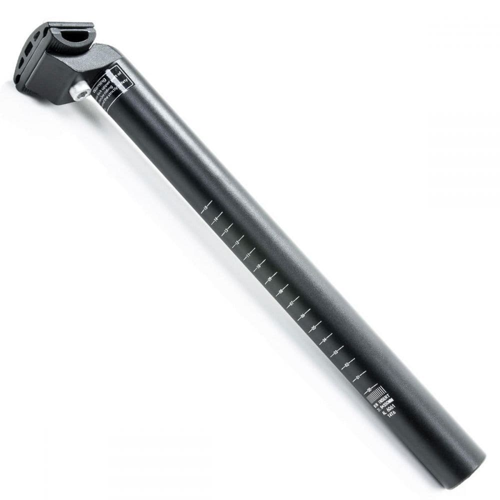 Canote de Selim Bike Alumínio 31,6x400mm Preto com Carrinho para Bicicleta MTB Speed