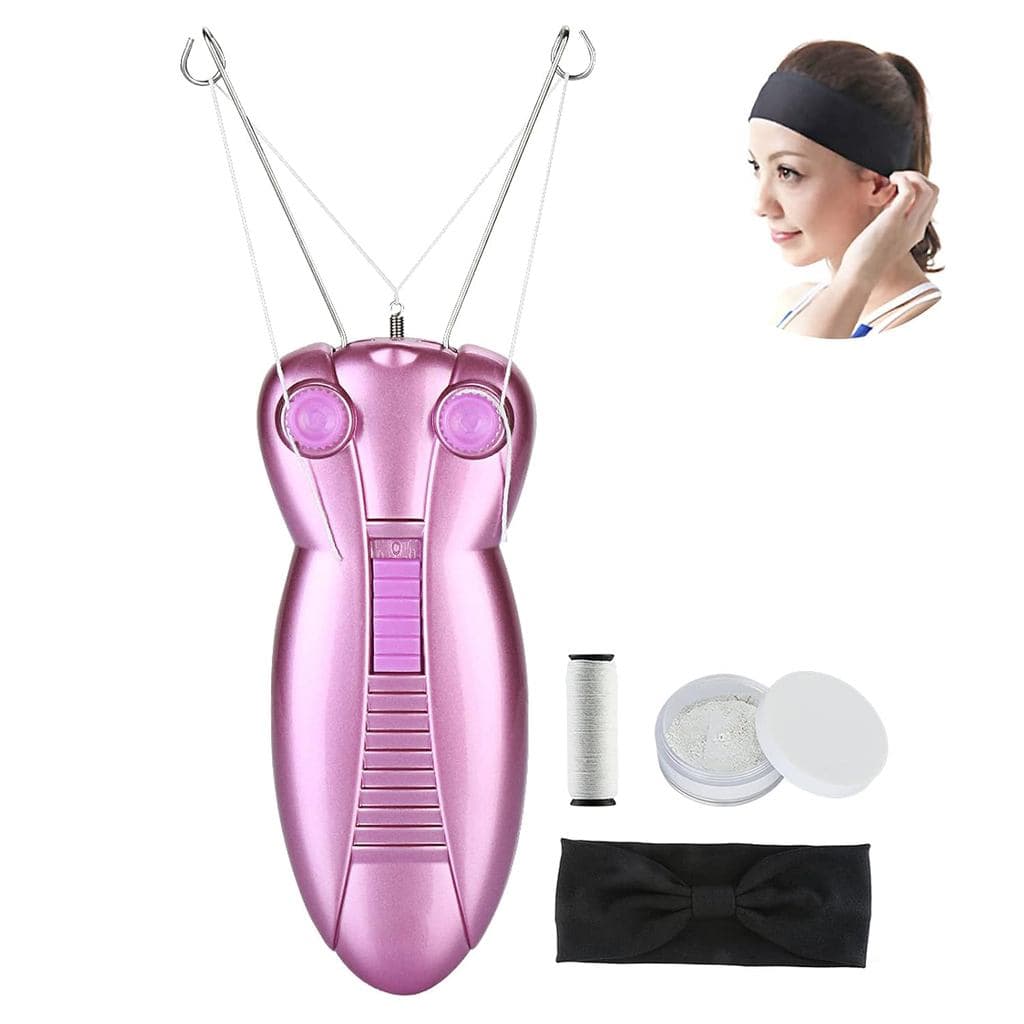 Removedor de Pelos Faciais Elétrico para Mulheres WAYCOM, Epilador de Beleza Feminino, Depilador Facial com Fio, Aparelh