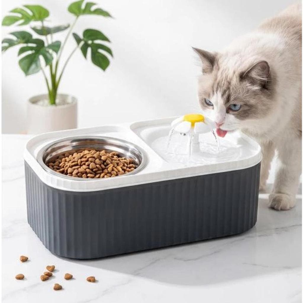 Bebedouro e Comedouro Automático para Gatos e Cães 3 Litros  Fonte de Água para Pets