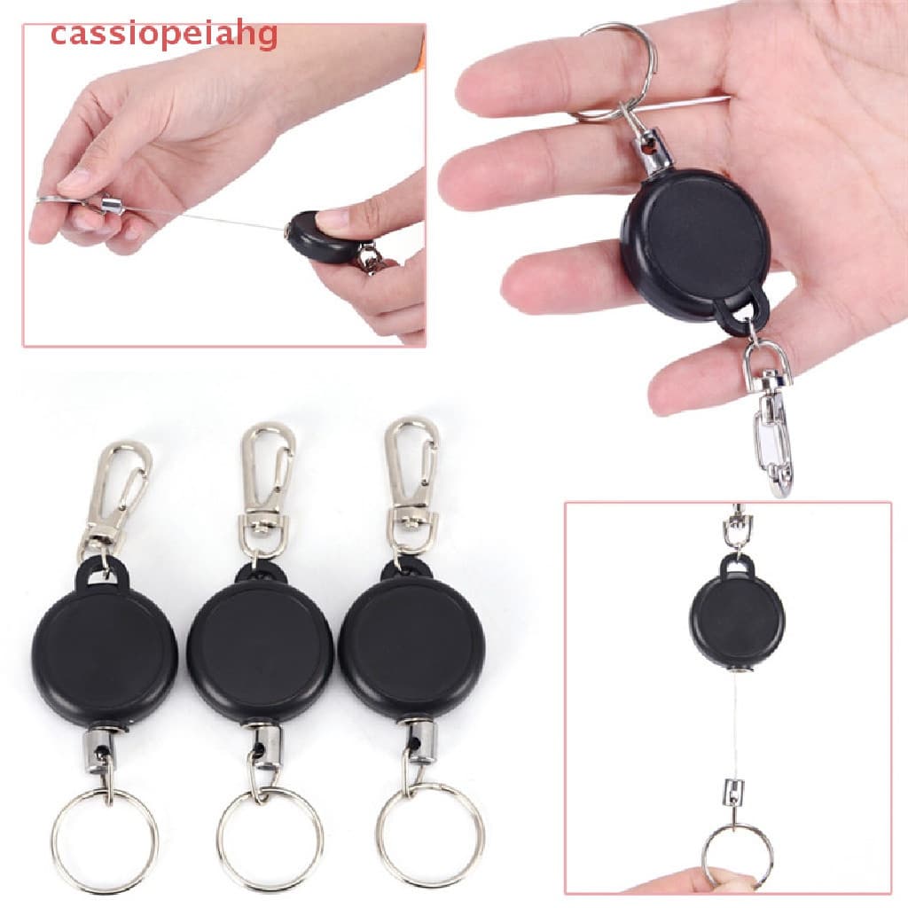 (cassiopeiahg) Chaveiro Retrátil de Aço