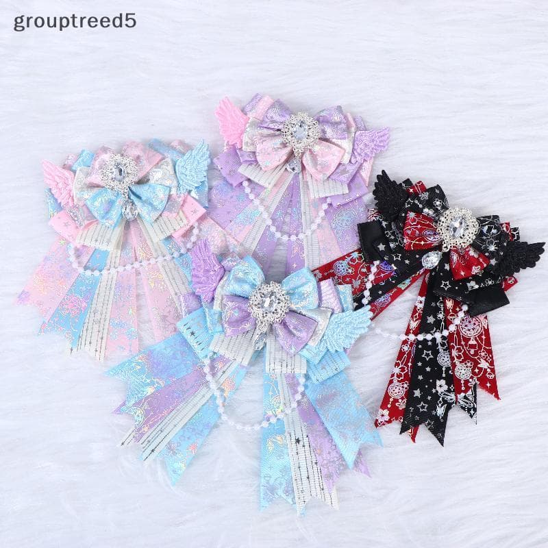 grouptreed5 Requintado Lolita Arco Asas De Anjo Mão Luz Acessório De Moda Para Concerto Terno Cosplay Eventos BR
