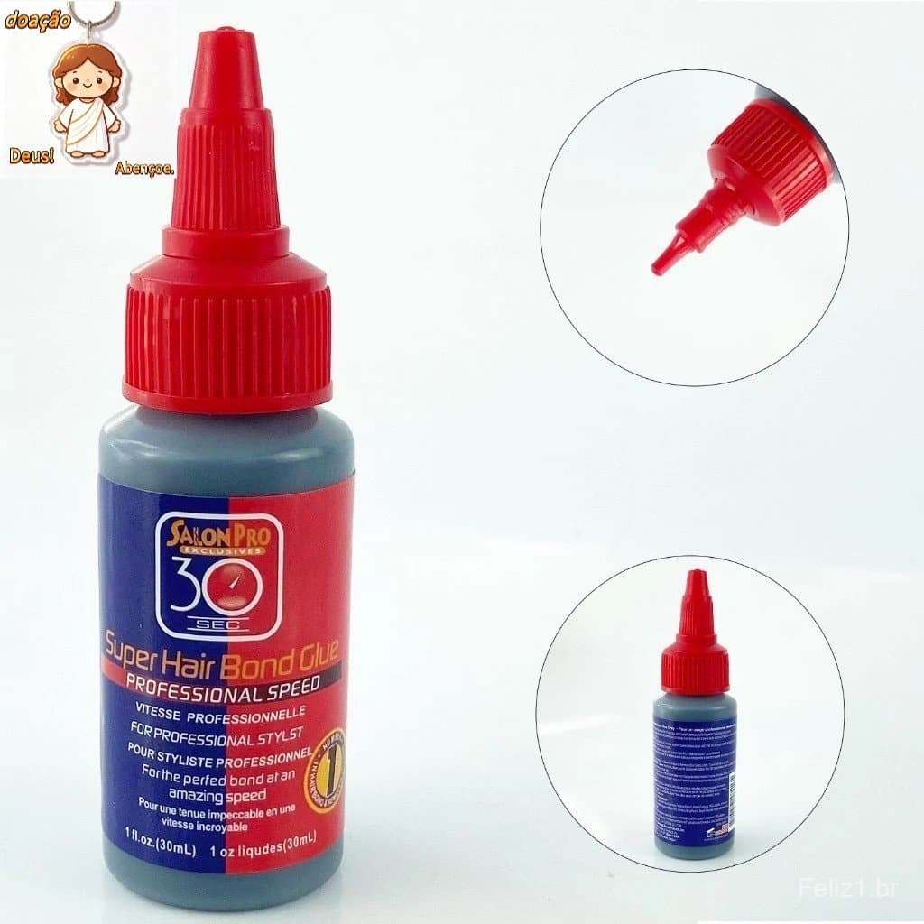 Super Cola 30ml Para Alongamento Mega Hair 30 segundos Salon Pro