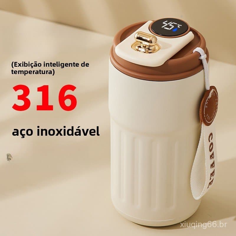 Copo Térmico de Aço Inoxidável 316 com Display de Temperatura Inteligente, Mais Vendido em 2026, para Homens e Mulheres,
