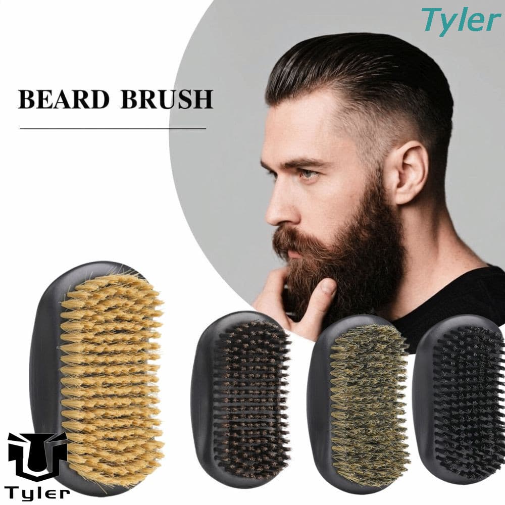 Escova De Barba TYLER , Cerdas Densas Macias De Javali Limpeza Sintéticas