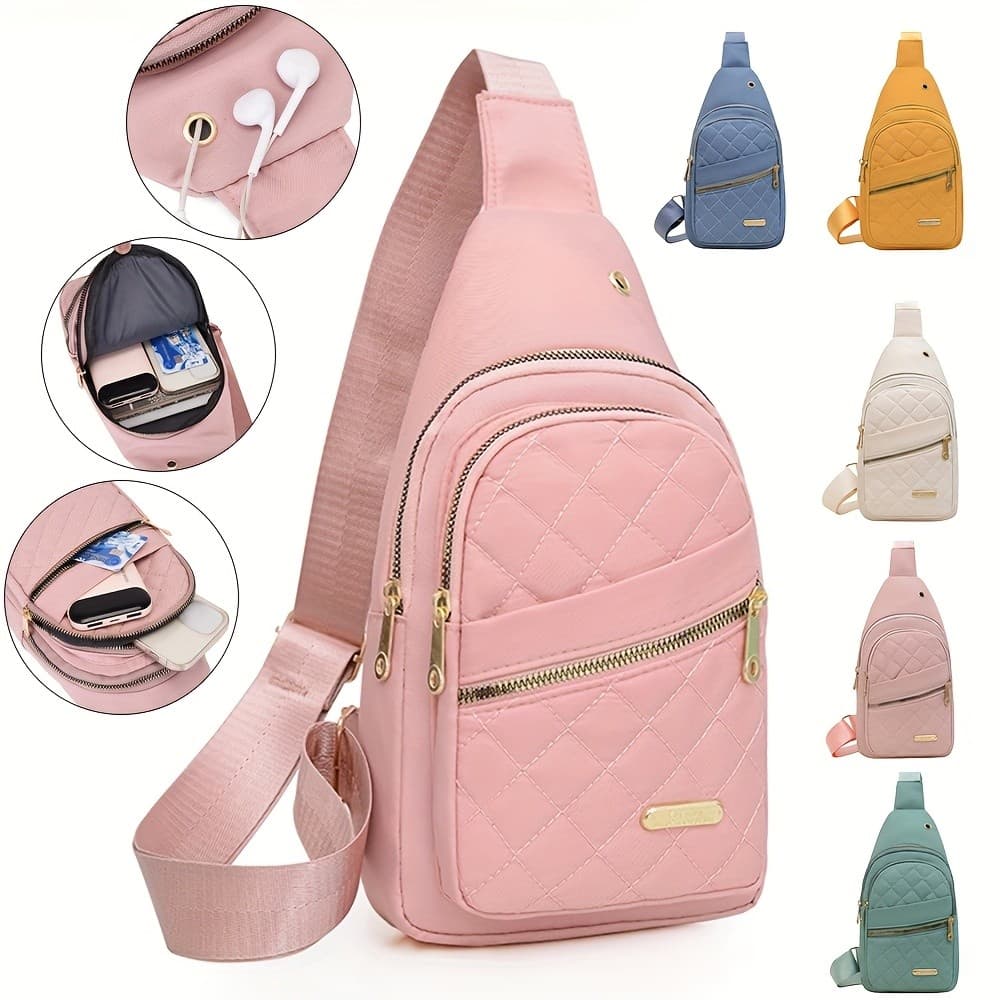 Nova bolsa de peito feminina moda bolsa de cintura de negócios viagem diária esportes Fitness conveniente viagem leve bo