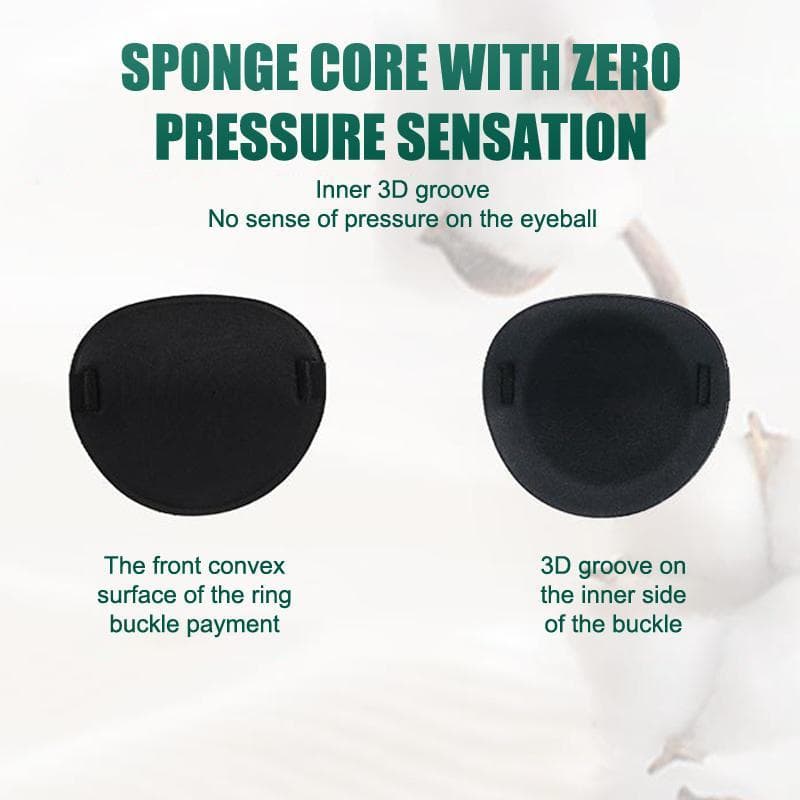 1 Pçs Único Olho Remendo Ajustável 3D Espuma Sulco Respirável Sombra Para Olhos Preguiçosos Uso Médico Côncavo
