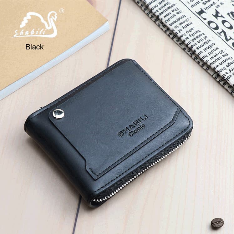 【Estilo Moderno】Men's Card Case Durable Men's Handbags Practicality Carry Card Position Concealed Bag Multilayer Carteir