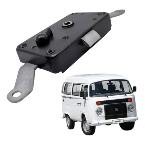 Fechadura Tranca Da Porta Do Meio com Trava Kombi Clipper 1976 Até 1996