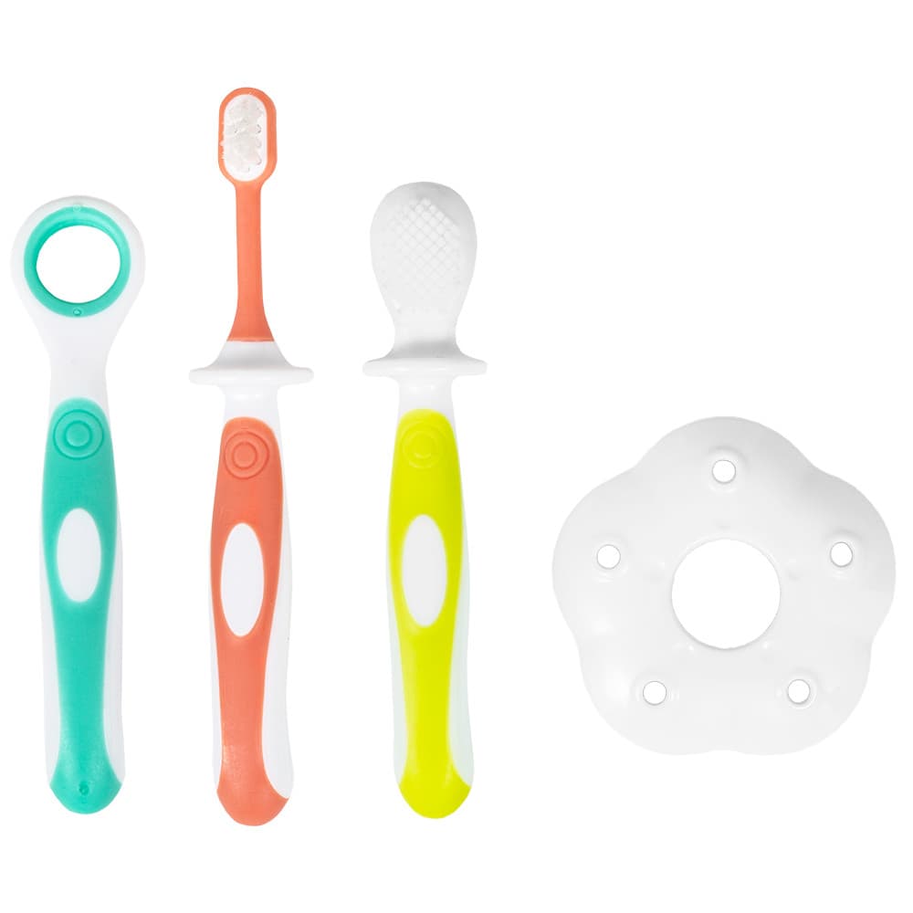 KIT HIGIENE BUCAL  ESCOVA DENTAL DENTINHO BUBA BEBE +3 MESES