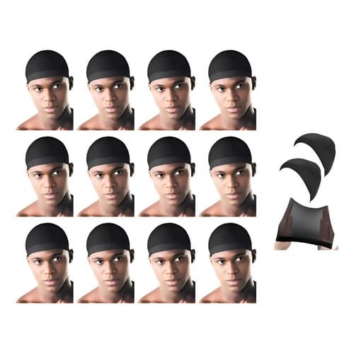 12 Toucas De Pressão Wave Cap Touca De Nero Para Tranças Wig