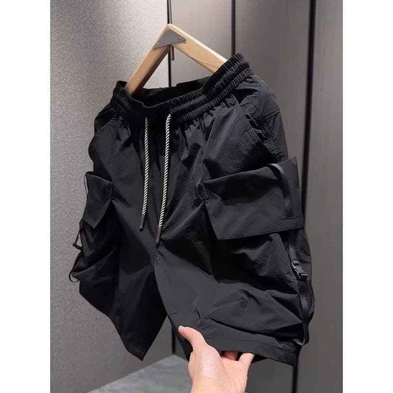 Shorts gerais masculino estilo fino na moda bolso de secagem rápida calças cortadas soltas esportes casuais areia