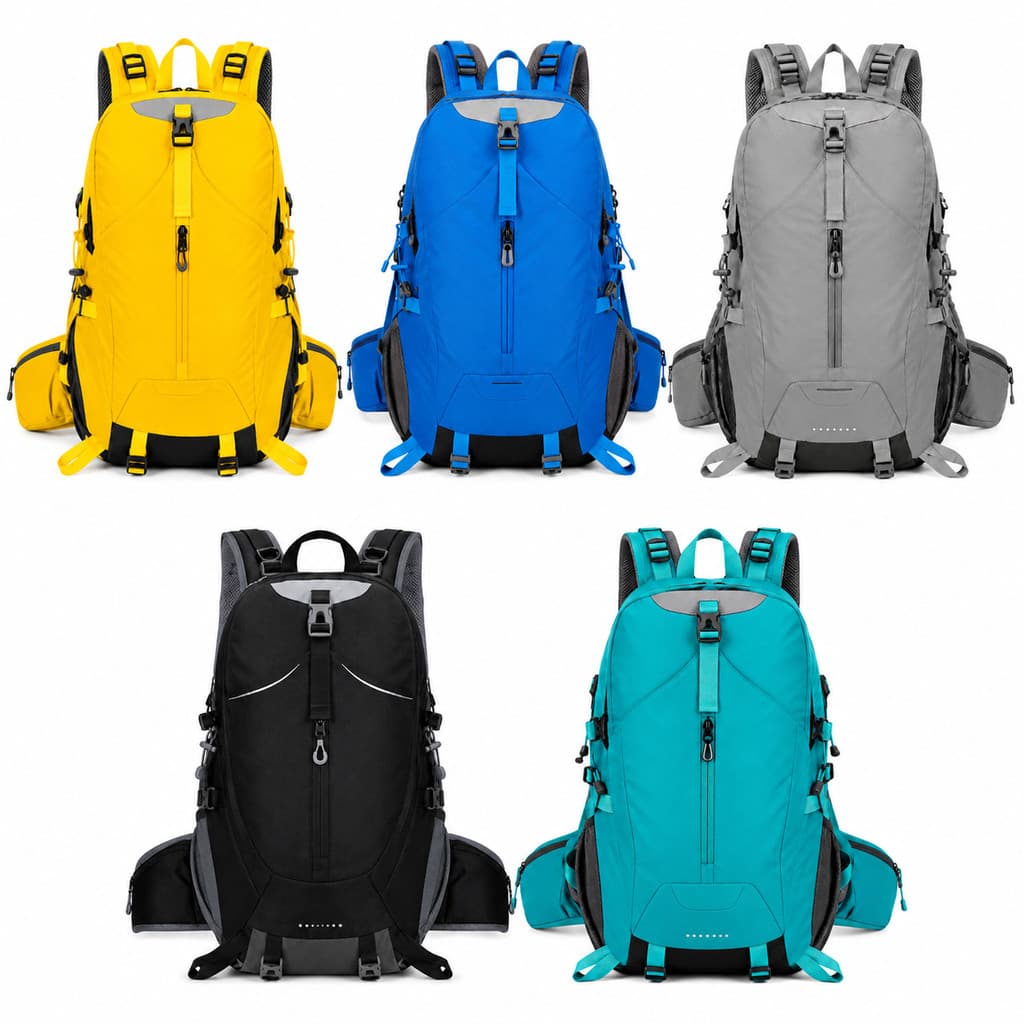 Mochila Trilha Camping 50LSemi Impermeável Resistente Grande Capacidade Viagem Trekking Acampamento Masculina e Feminina