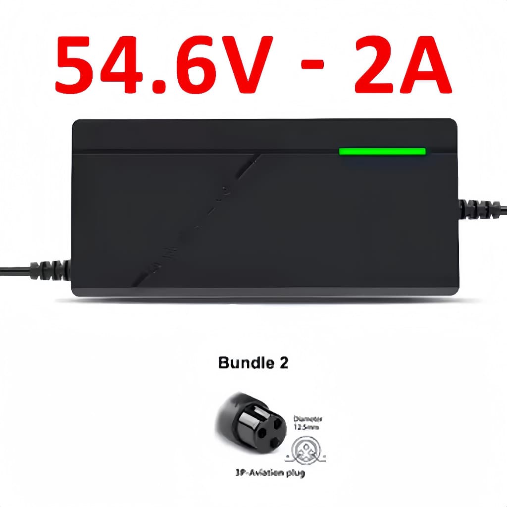 Fonte de Carregamento 3 Pinos Patinete Elétrico Bike Scooter Bivolt 54.6V 2A MTT-54602AG