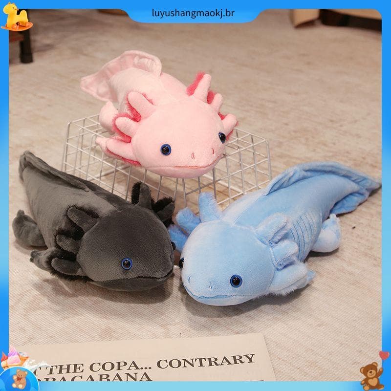 Super macio salamandra boneca bonito Hexagonal dinossauro peixe boneca menina brinquedo de pelúcia crianças dormindo rec