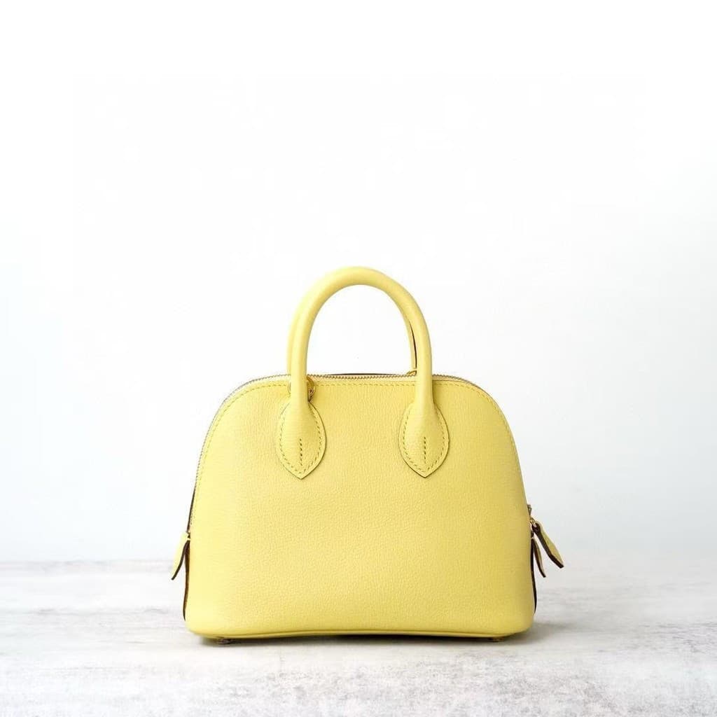 Mini bolsa mensageiro portátil feita à mão, novo estilo, padrão doméstico, meia concha, boliche, formato de H, bolsa fem