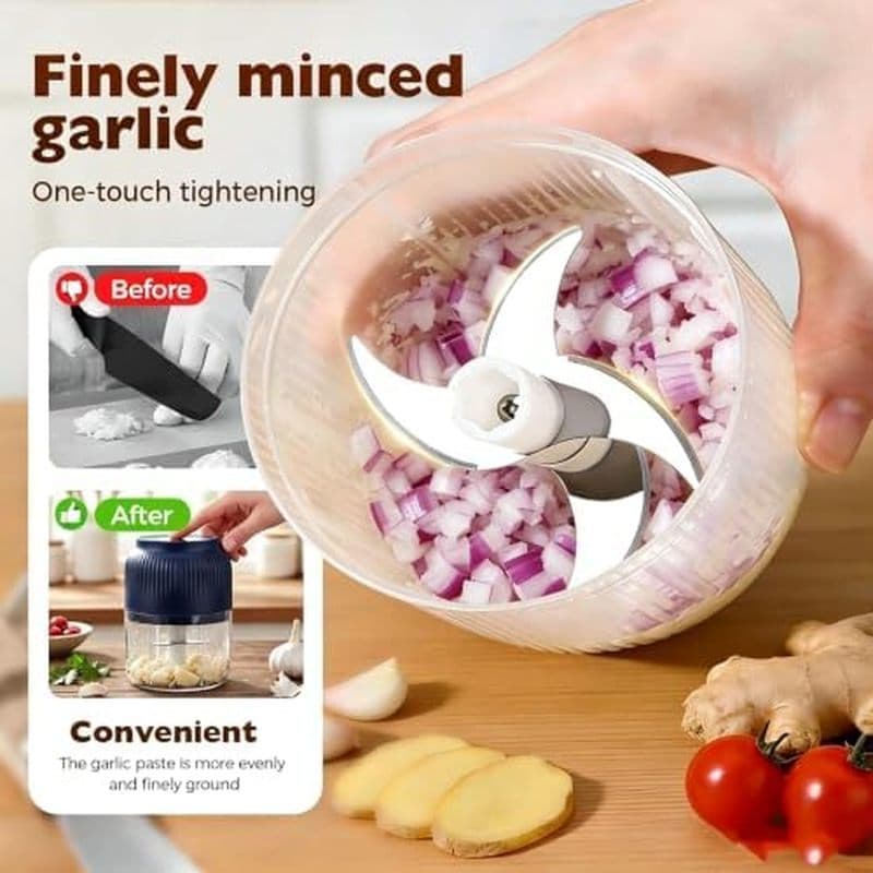 Picador elétrico, 2026 Mini processador de alimentos e picador de alimentos novo estilo, adequado para cozinha, moedor p