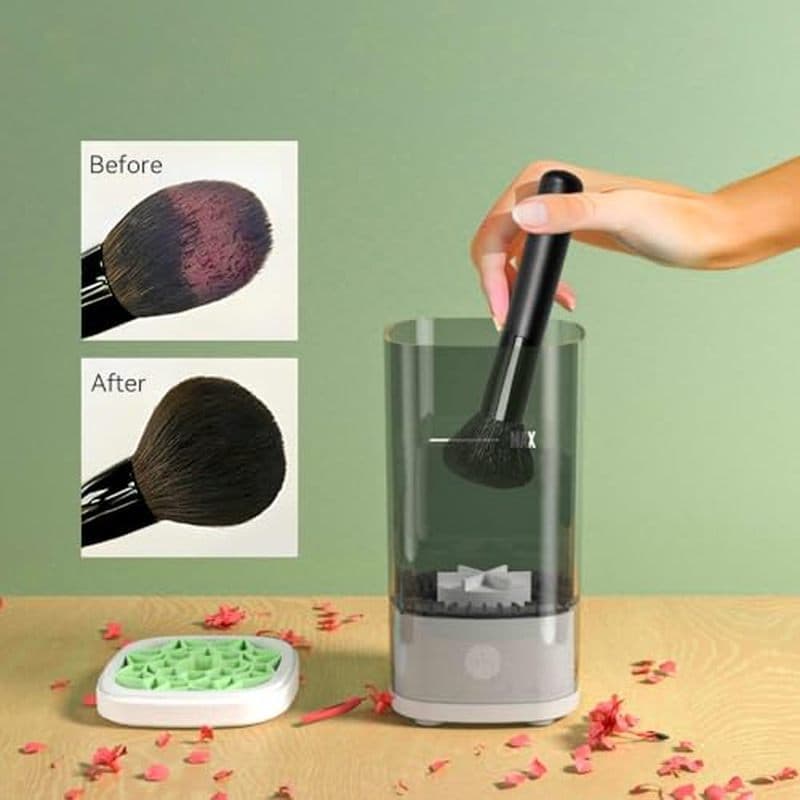 Limpador elétrico de pincéis de maquiagem, secador de limpeza de pincéis de maquiagem USB automático portátil LIFEES, ad