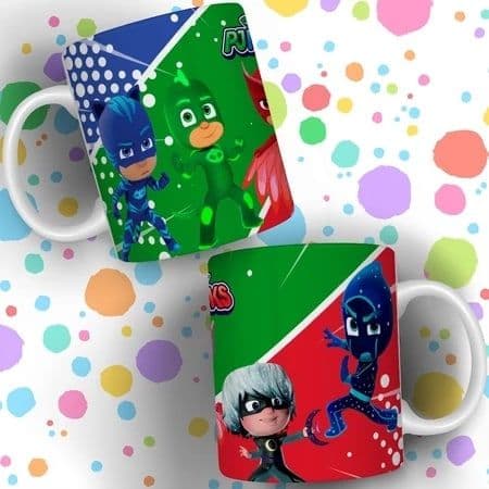 Caneca  PJ Masks Personalizada INFANTIL(Cartoons)