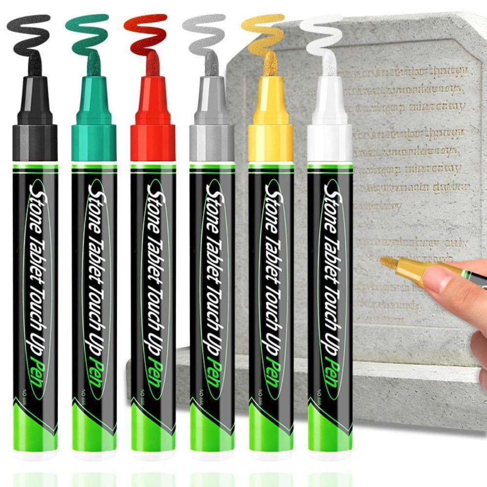Tinta De Retoque De Inscrição , Caneta De Pintura Lápide De Secagem Rápida À Prova D'água , Base De Óleo