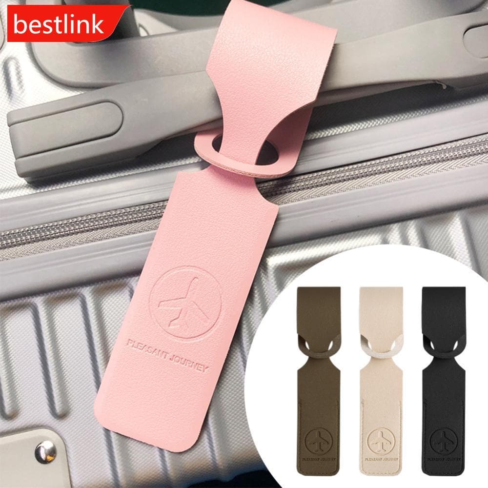 BESTLINK Etiqueta De Bagagem Em Relevo De Couro PU Identificadora De Mala Id Endereço Titular Acessório De Viagem J2Z8