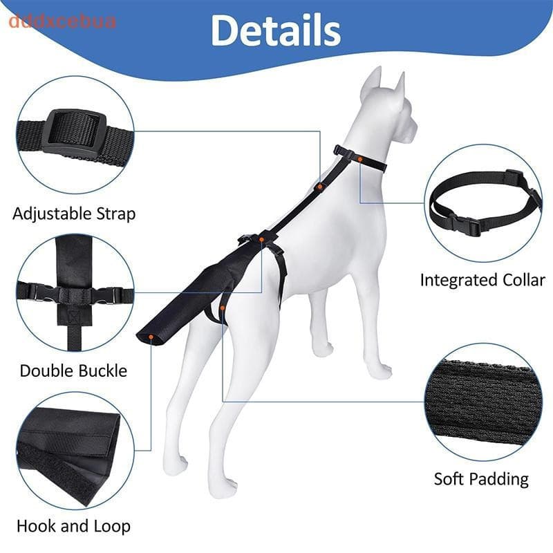 [dddxcebua] Protetor De Cauda De Cachorro , Para Cães Médios E Grandes , Capa Ajustável Evitar Lamber Feridas ,